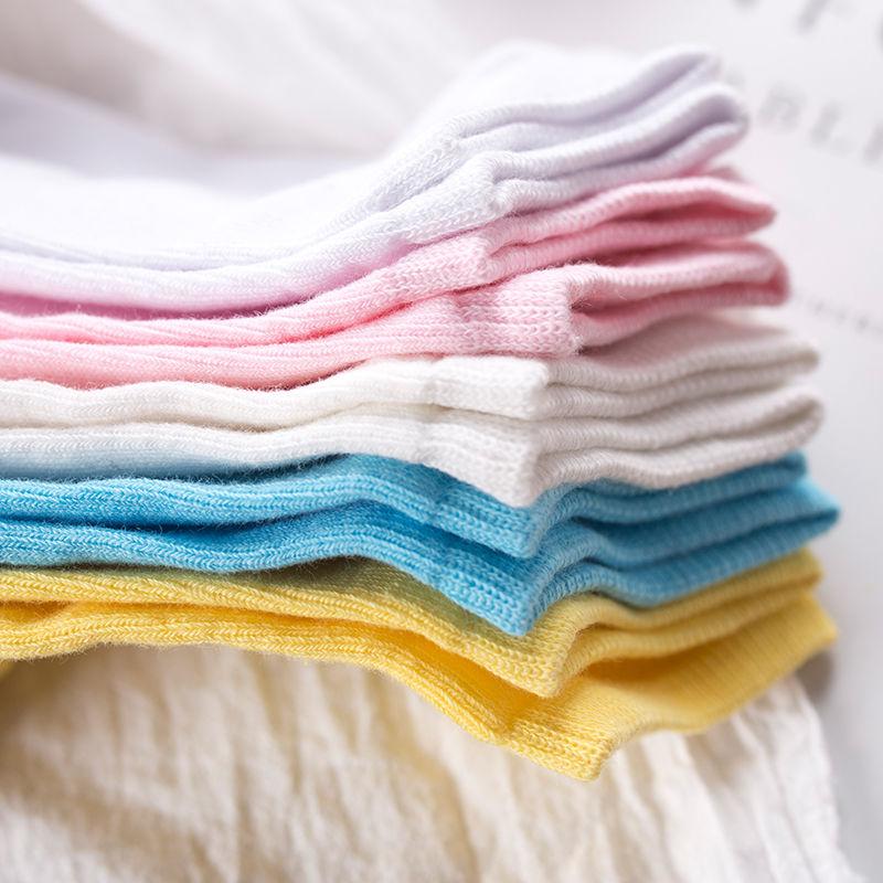 10 perechi de șosete respirabile șosete de culoare solidă șosete confortabile din bumbac de înaltă calitate, tăiate jos