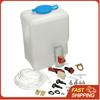 Universal Washer Bottle Tank Kit Pump 12V 1.8L Windshield Wiper System Reservoir Washer Bottle Tank Kit for 12V Classic Car
