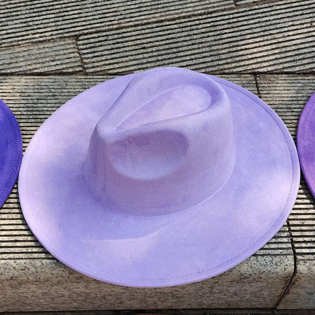 Suede Wide-brimmed Hat 9.5 Cm Brim Width Unisex Suitable for Jazz Hat Fedora Hat Church Hat Felt Hat Soft Felt Hat Panama Hat.
