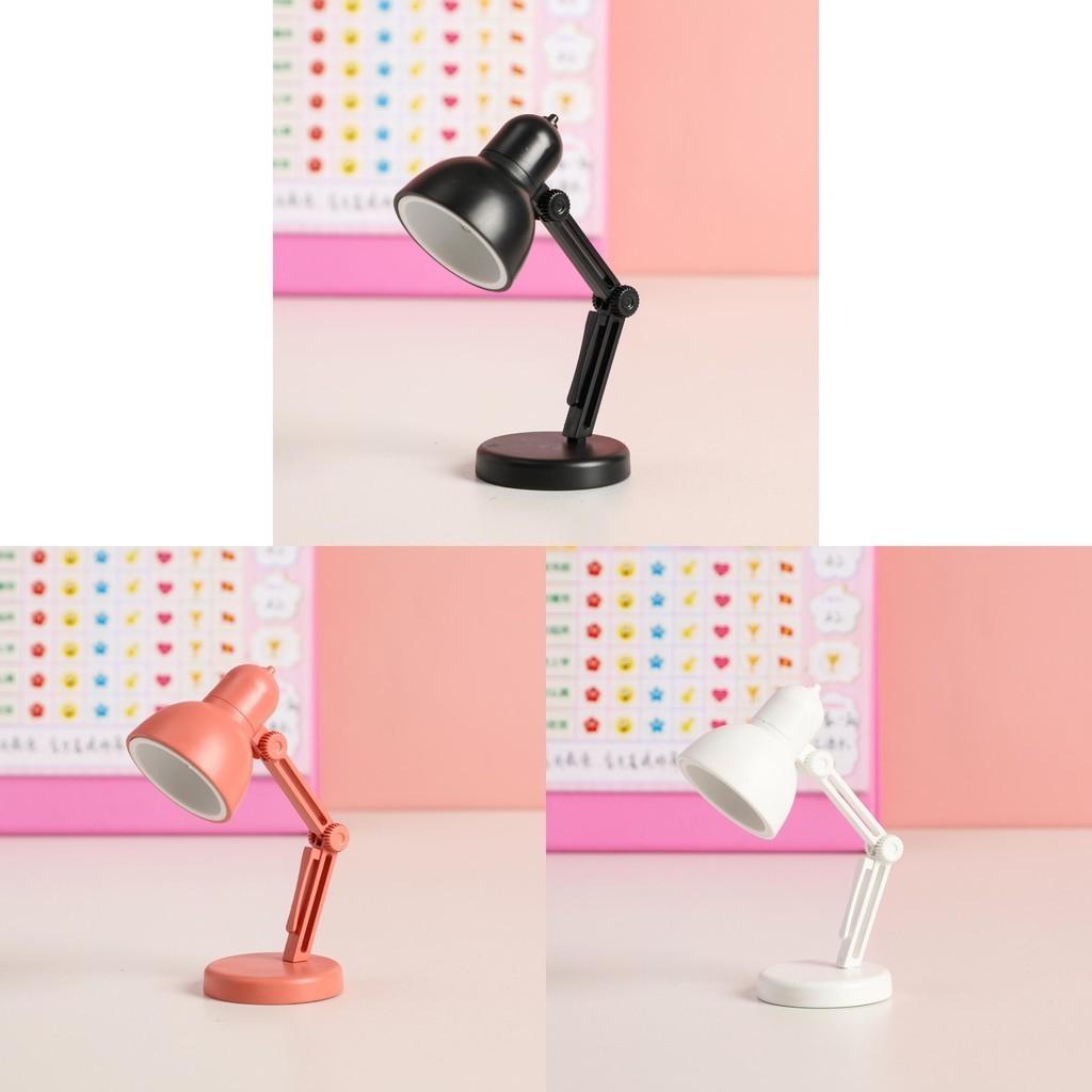 Lamp Mini Table Led Folding Portable Small Night Light Button Powered Battery