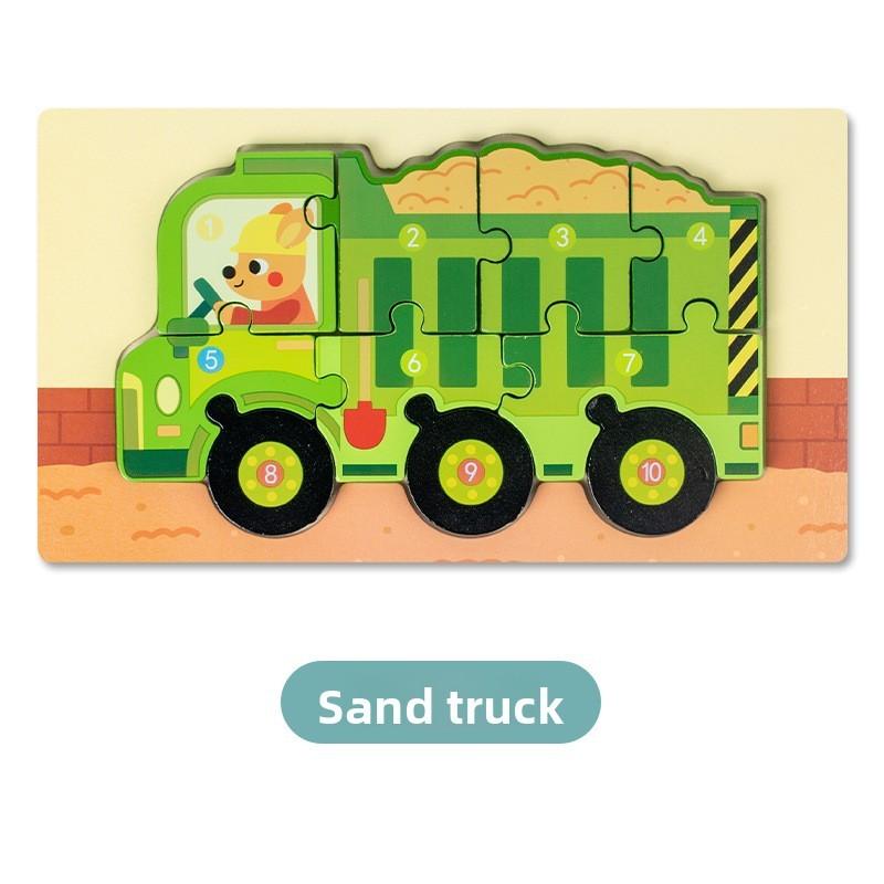 Wooden 3d Puzzle Toy For Preschool Kids With Educational Development For Boys And Girls