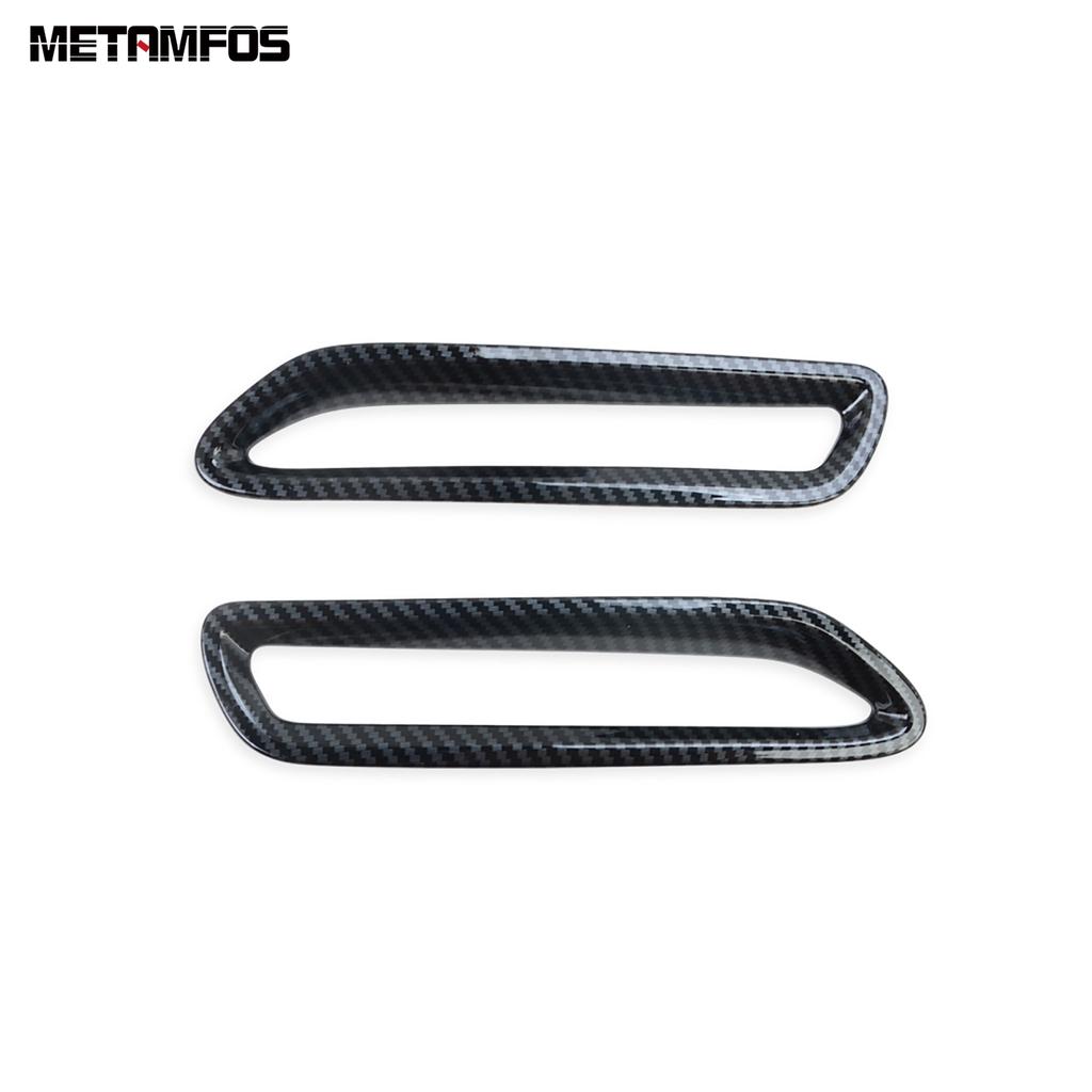 For Toyota Sienna   Carbon Fiber Fog Tail Light Lamp Cover Trim Foglight Foglamp Protector Bezel Accessories Car Styling