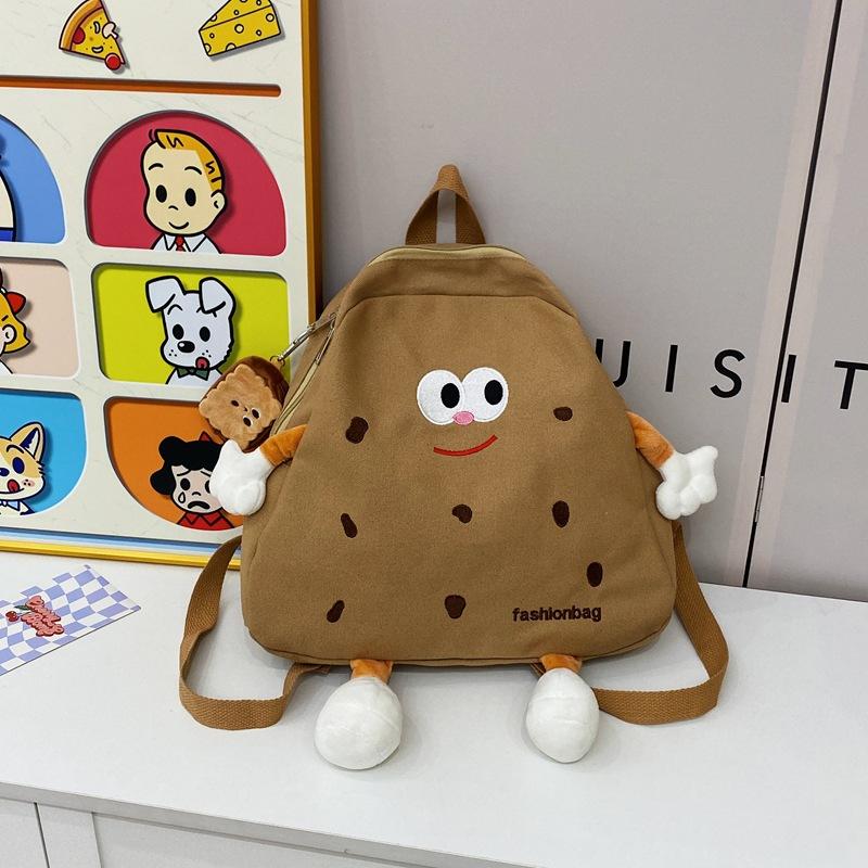 

Милый Сыр Сыр Холщовая Сумка Женская Мягкая Девочка Детский Школьный Рюкзак Большой Вместимости Универсальный Рюкзак one size fits all темно-коричневого