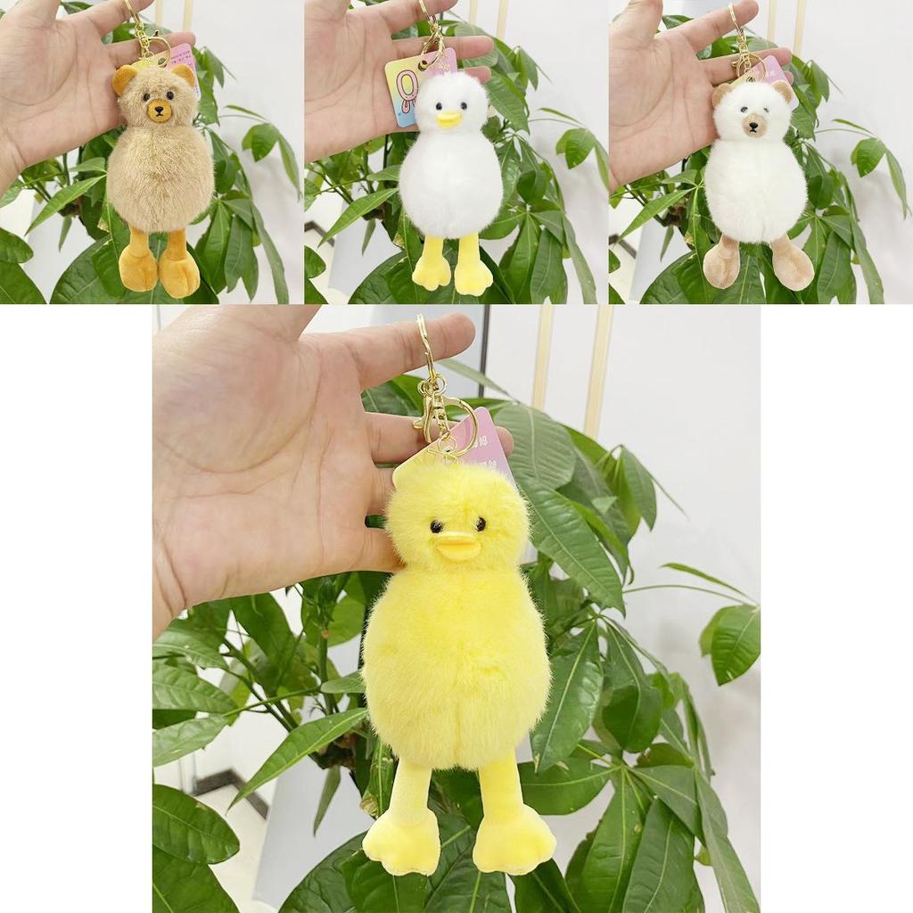 Charming Mini Plush Bear Pendant Keychain Perfect For Bags And Accessories