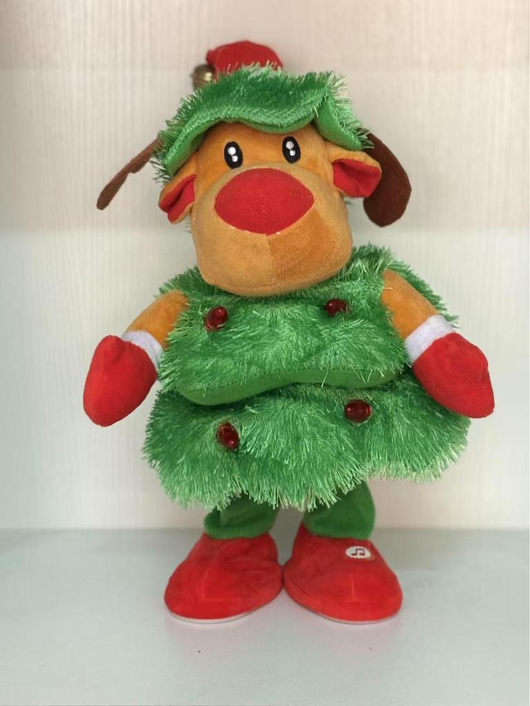 Dancing, Singing, Light-Up Christmas Tree Plush Toy - Festive Decoration & Gift
