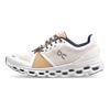On Cloudstratus Comfortable Round Toe Shock Absorbing N-Slip Low-Top Running Shoes Women Sneaker White Yellow 29.99771
