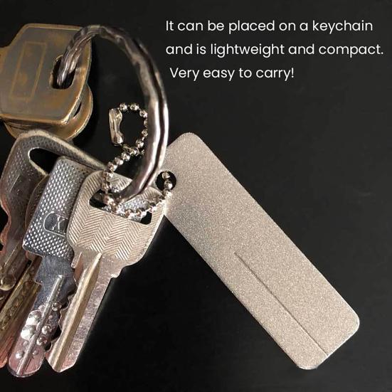 

Алмазна точилка міні брелок портативна для вулиці кемпінгу наждачна пилка для нігтів ефективний інструмент для заточування ножиць рибальських гачків A