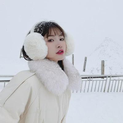 Korean Cute Plush Winter Earmuffs for Girls - Antifreeze and Foldable Design