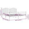 VidaXL Bed Frame with Headboard 200x200 Cm Solid Wood 3194201