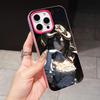 Overlord Albedo Jelly Doppelschicht Rosenrot Handyhülle für iPhone 17 16 15 14 13 12 11 Air Pro Max Plus Schutz