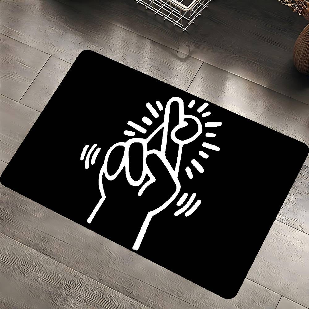 K-KeithsS H-Haring Room Mats Anti-slip Absorb Water Long Strip Cushion Bedroon Mat Household Carpets