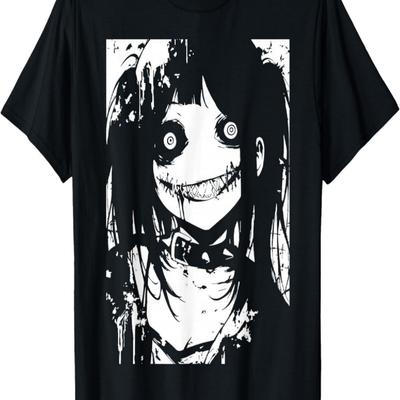 Horror Anime Manga _ Japan Gruselig Kawaii Goth T-Shirt(24)