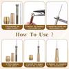 Aug. 9Pcs Leather Sewing Awl Kit With Copper Handle With 6 Needles For Leather Craft Needle Kit Shoe Repair Tool