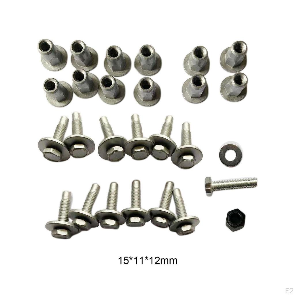 27Pcs Car Sidestep Mounting Kit Automotive Foot Pedal Professional Metal for 1500 2500 3500 Repair