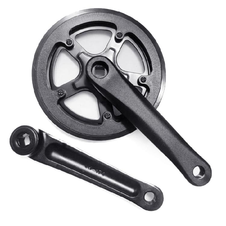 Single Speed Crankset 52T/48T/40T Bike Chainring Crankset Chainwheel Aluminum Alloy Folding Bike Chainwheel Crankset