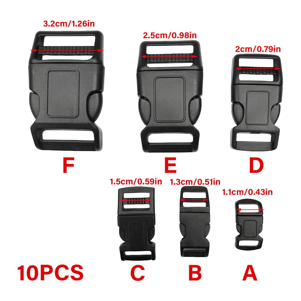 Backpack Buckle for Personalized Fit Replacement Multiple Size Convenient Side Release Buckle Secure Fastening