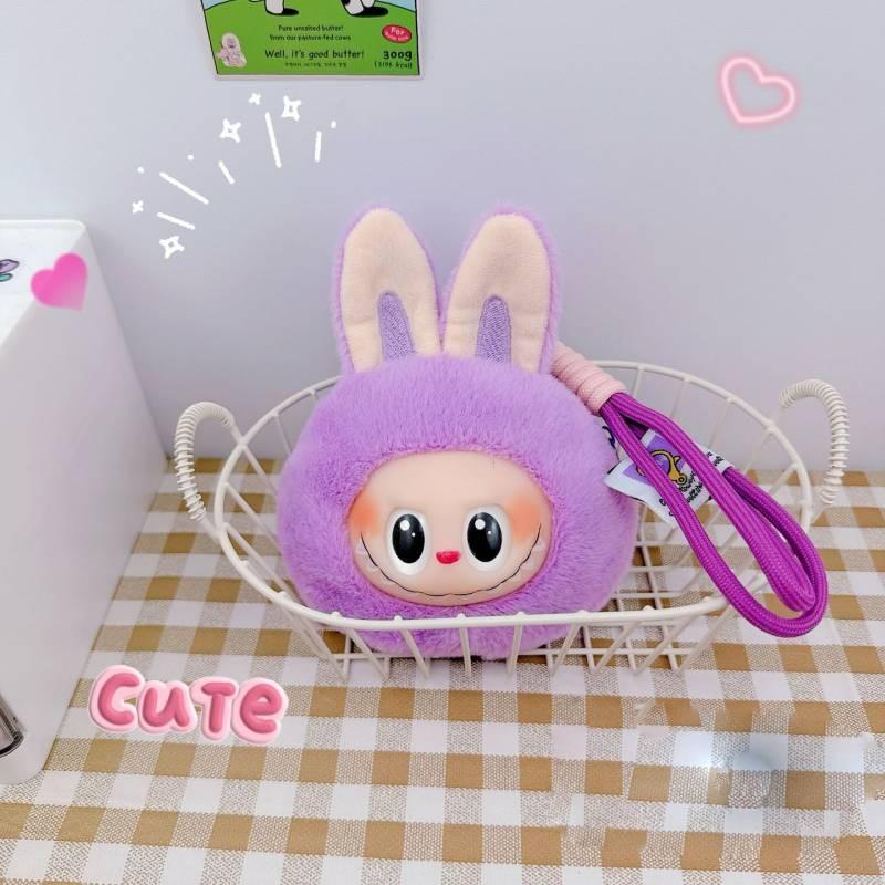 Vinyl Wallet Keychain Pendant Creative Plush Doll Hanging Decoration