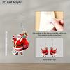 2D Flat Acrylic Christmas Santa Claus Gift Bag Hanging Earrings, Suitable As A Holiday Gift for Women, Christmas Party Decoration Jewelry.
