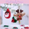 Felt Christmas Decorations With Cartoon Style For Festive Tree