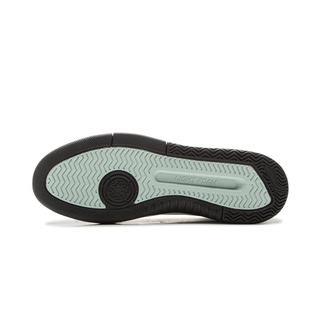 Li Ning Moon Glaze Slip Resistant Cushioning Abrasion Resistant Breathable Low top Skateboard Shoes Men's White Black AGCV333-2