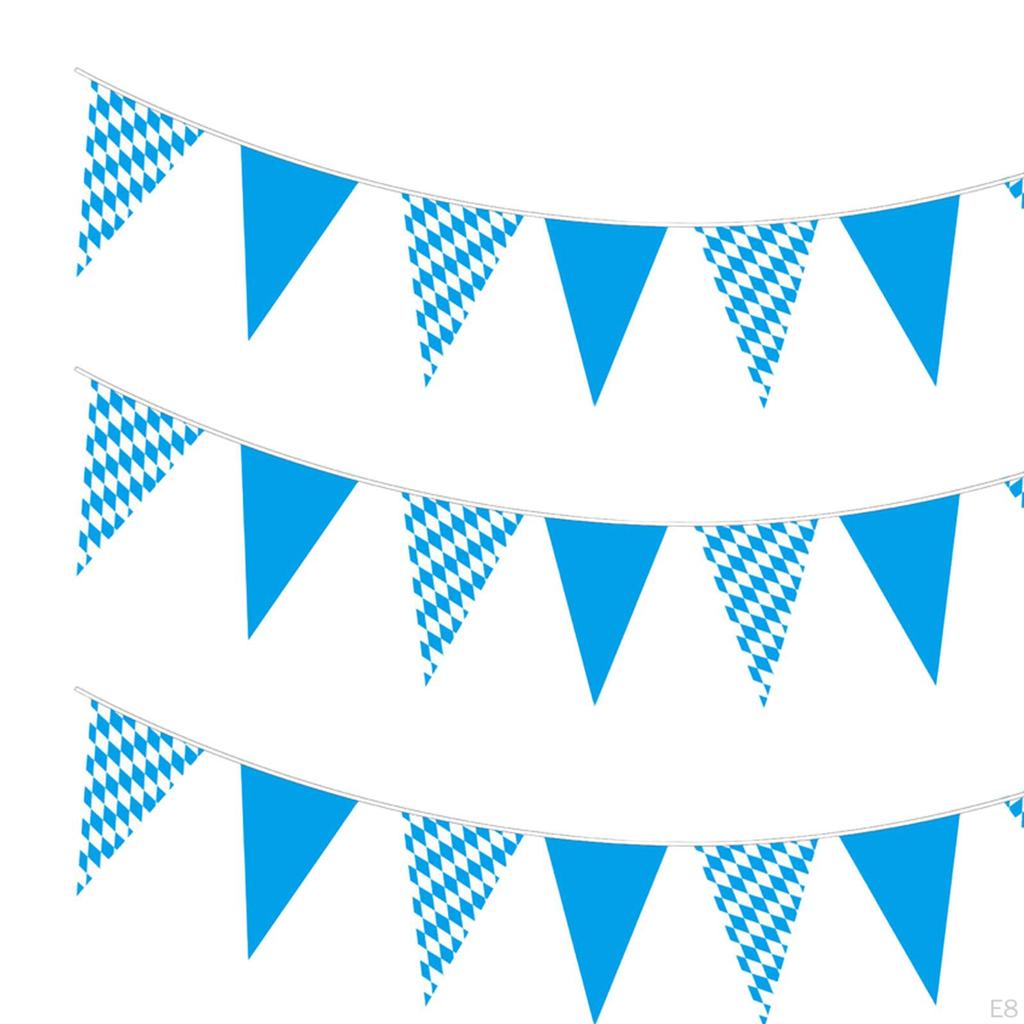 Oktoberfest Banner Bavarian Pennant Flags 8M Length Multifunctional Bunting Party Supplies