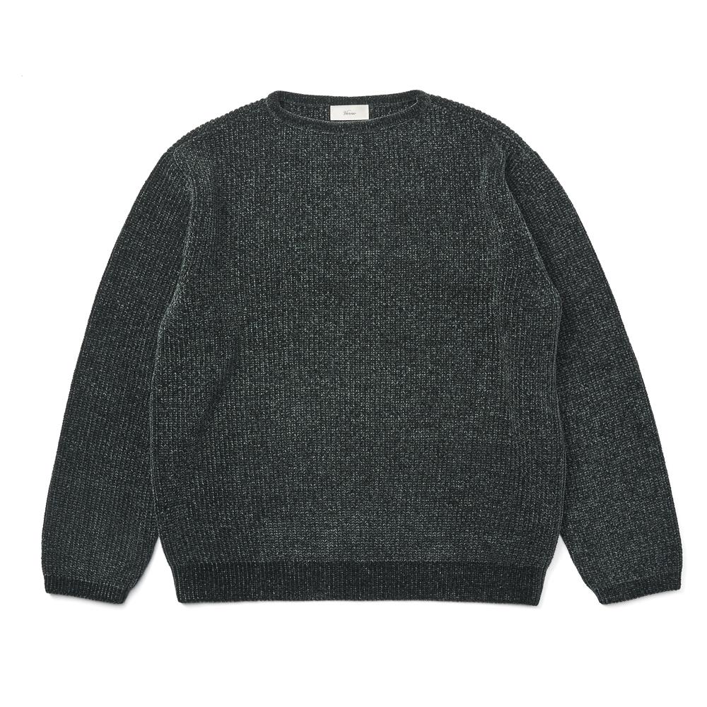 Berno [Casual] Boat-Neck Knit Dark Green Xl