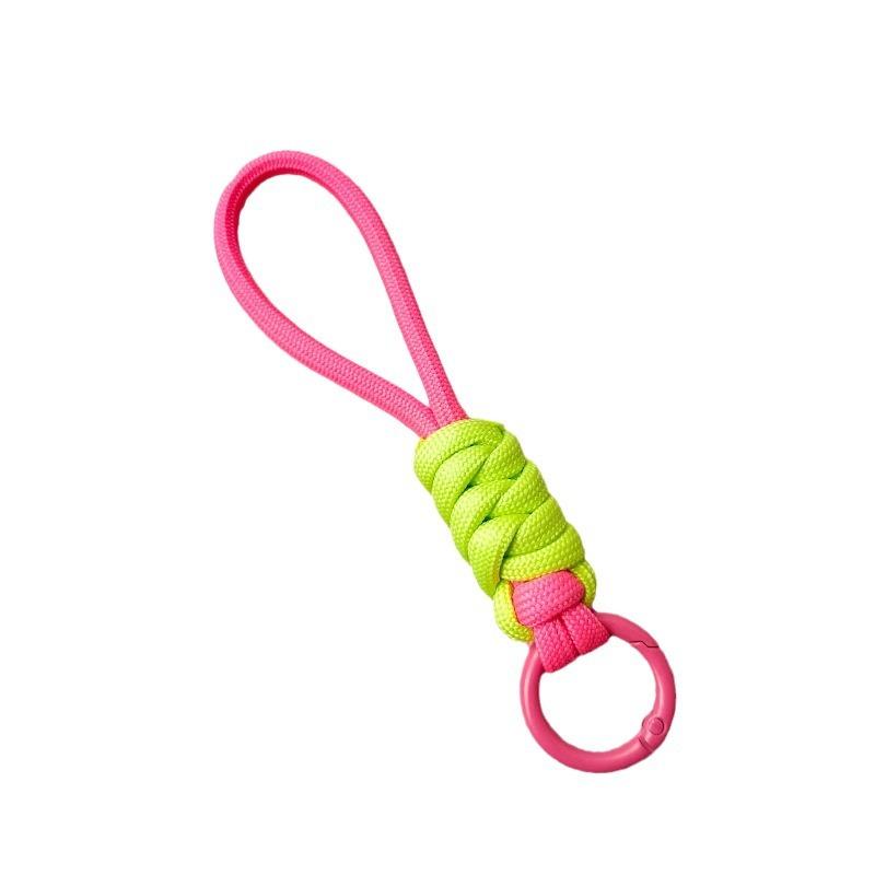 Color-blocked Knotted Mobile Phone Lanyard Creative Short Lanyard Keychain Lanyard Ring Detachable Anti-lost Lanyard 12CM