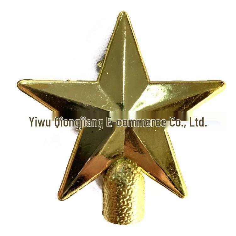 Heiß verkaufender fünfzackiger Stern Weihnachtsbaumspitze Dekoration