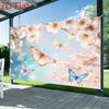 2D Spring Cherry Blossom Butterfly Baby Shower Backdrop
