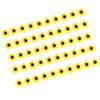 50 Pcs Decorative Flowers Craft Floral Embellishments Yellow Artificial Flower For Crafts Wedding Decoration Three Sizes