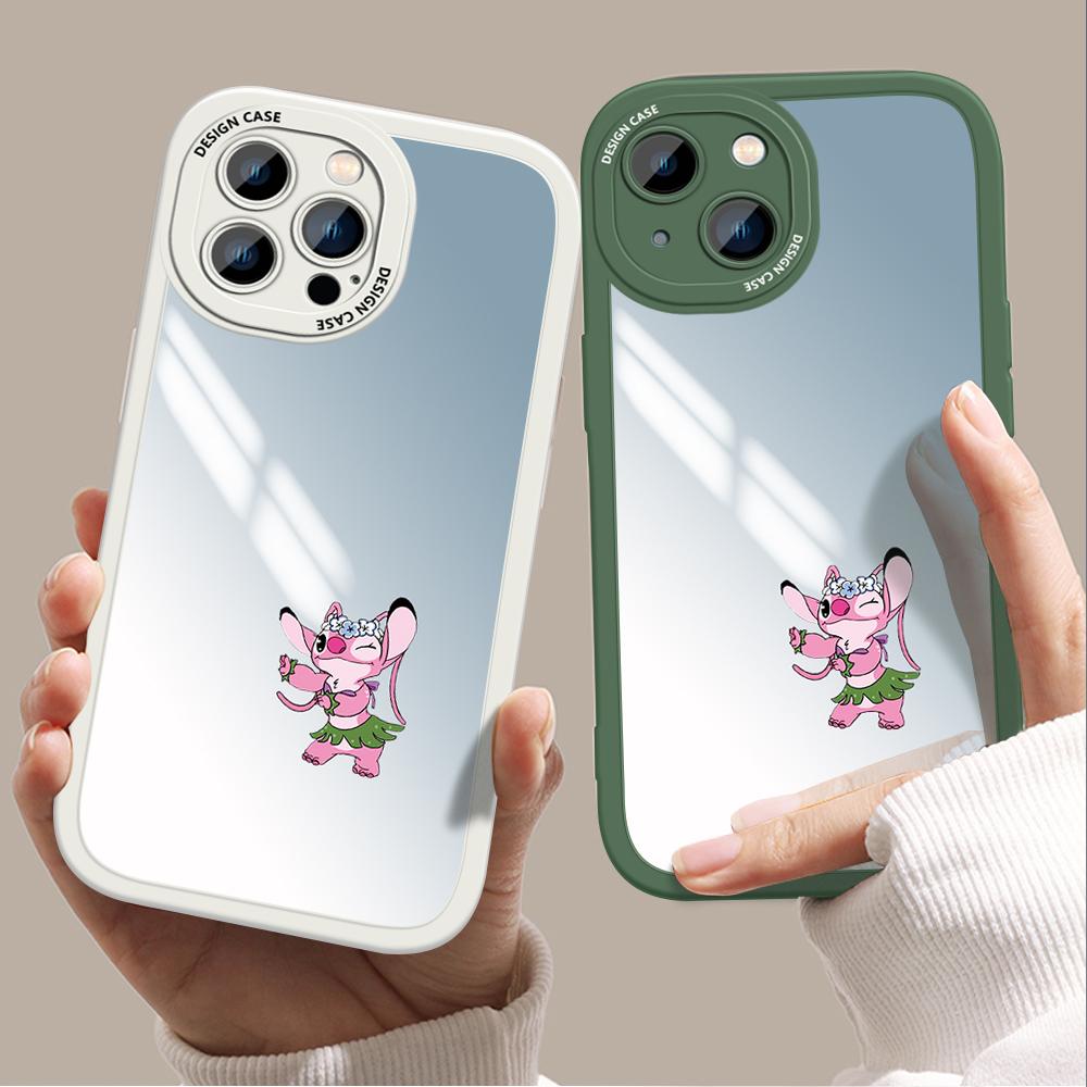 

Милый Disney Stitch Angel Dance Pattern, ультратонкий зеркальный чехол на заднюю панель, противоударный защитный чехол для камеры с полным покрытием для Huawei Honor