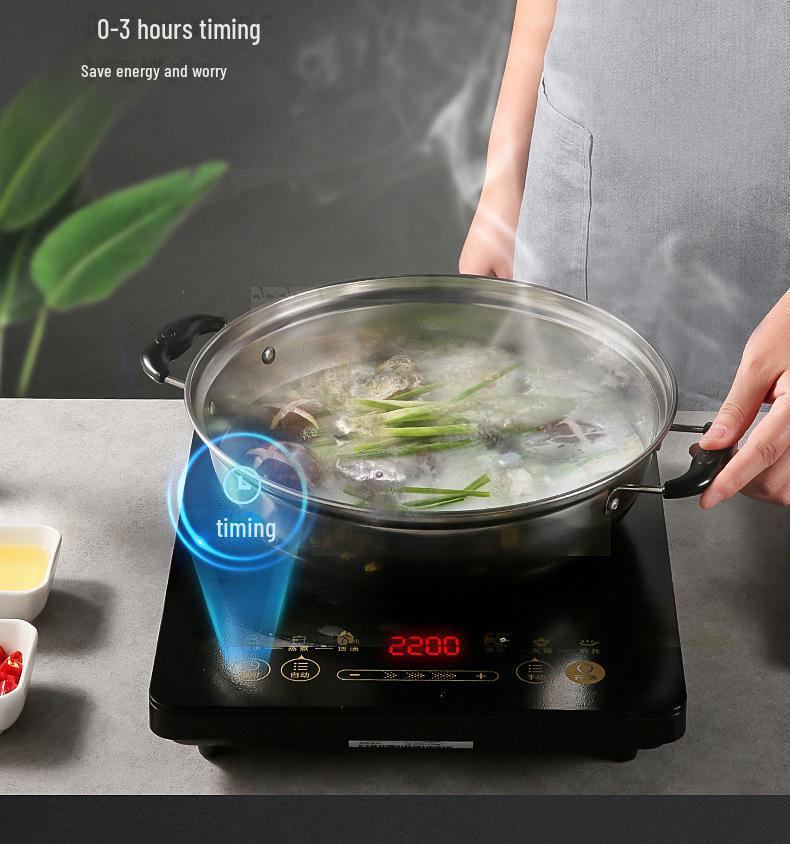 Midea WH2202S Multifunktions-Induktionskochfeld mit hoher Leistung für Wokgerichte und den Gebrauch im Studentenwohnheim