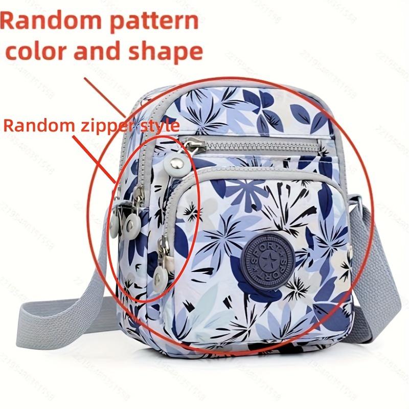 

Casual Floral Messenger Bag for Women – Durable Oxford Cloth Crossbody Bag with Adjustable Strap, Zipper Closure Shoulder Bag