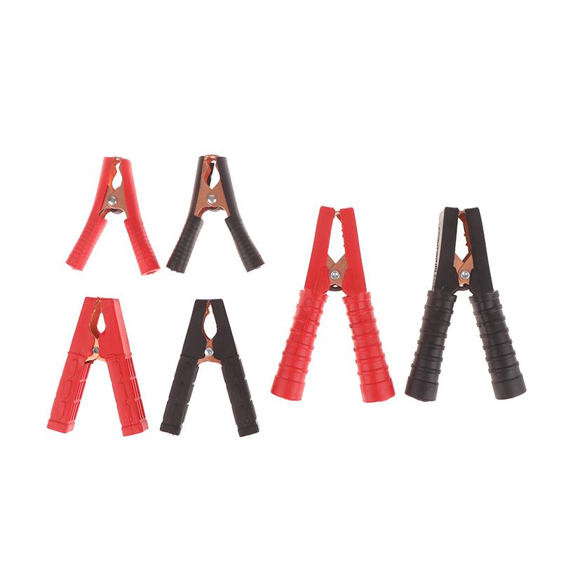 1 Pair Plastic Handle Test Alligator Clip For Electric Project 100-300A Electrical Crocodile Alligator Battery Insulated Clip