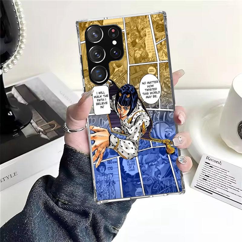 JoJo Adventure Bruno Buccellati Soft Phone Case For Samsung Galaxy S22 S23 S24 S25 Edge S26 Ultra S20 FE S21 Plus + Fundas Coque