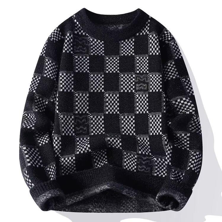 Men's Trendy Slim Fit Round Neck Sweater - New 2025 Autumn/Winter Collection