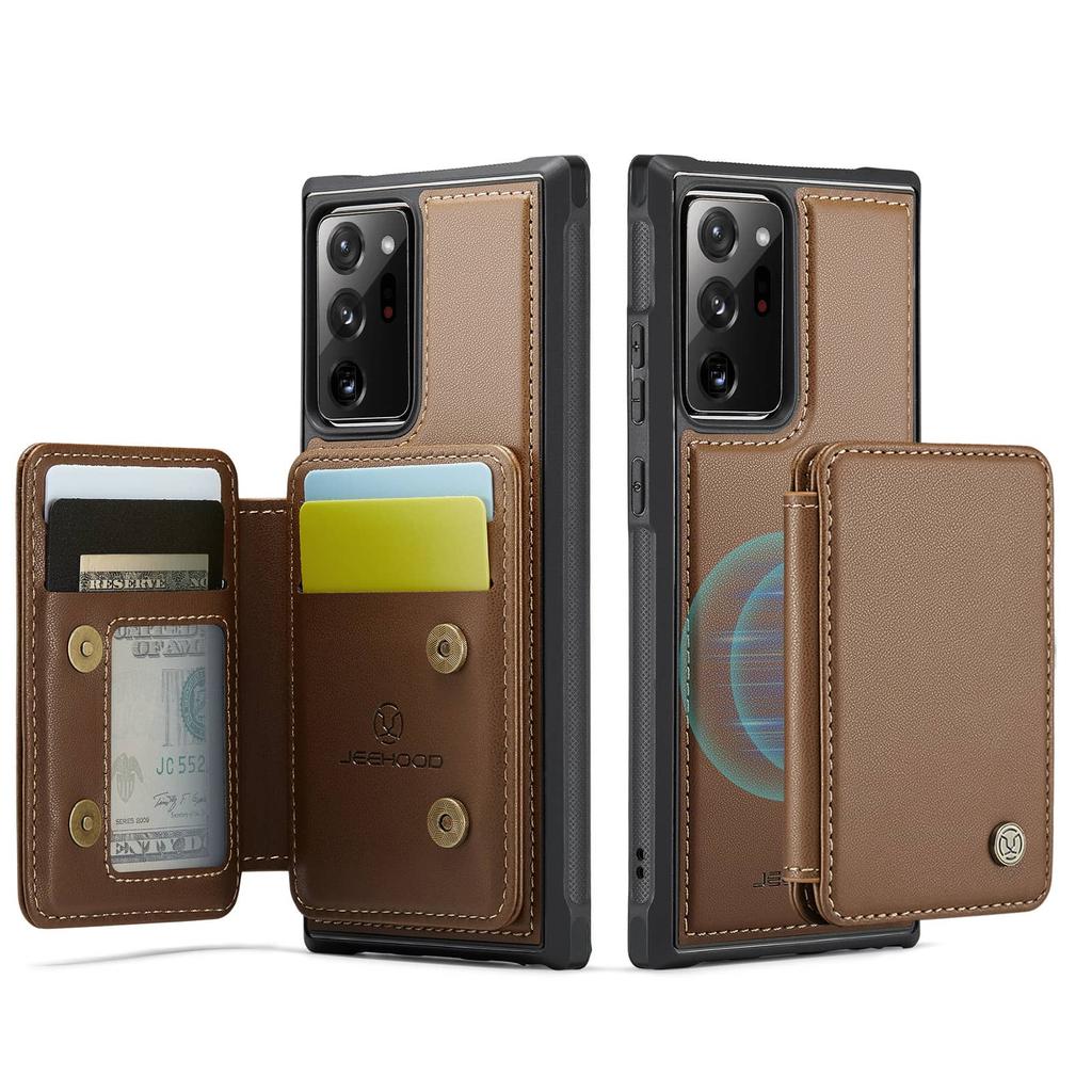 Magnetic 2 In 1 Detachable for Samsung Galaxy Note 20 Ultra 10 Plus Wallet Case with Card Holder, RFID Blocking Flip Kickstand