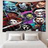 Halloween-horror Print Tapestry, Backdrop, Easy Setup, Ideal for Bedroom, Office & Living Room, with Aesthetic Wall Hanging Decor.