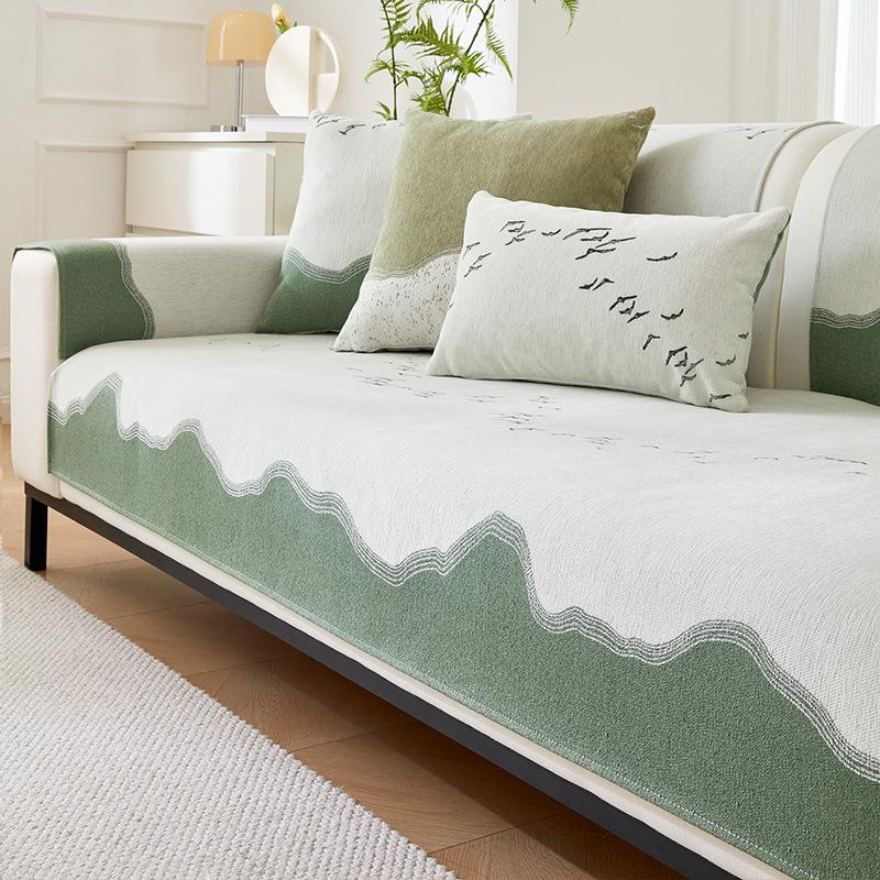 Luxury Sofa Covers Non Slip Sofa Cover L Shape Sofa Chaise Cover Landscape Print Couch Cover Sofa Towel Protectors Home Decor