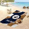 Swansea City FC Personalisiertes Bedrucktes Strandtuch Fußballlogo Unterstützung Benutzerdefinierter Name Text Absorptionsfähiges Handtuch für Sport Reisen Besonderes Geschenk