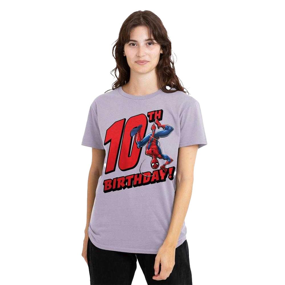 Spider-Man Unisex Adult 10th Birthday T-Shirt