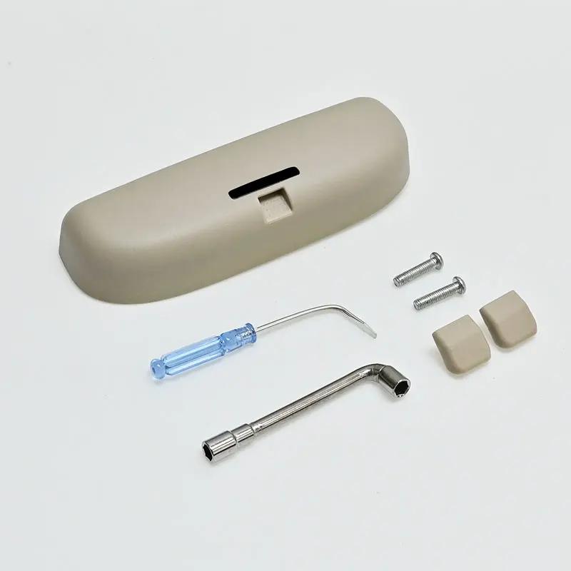 

Чехол для автомобильных очков из АБС-пластика, держатель для солнцезащитных очков, чехол для Volvo XC40 XC60 S60, коробка для хранения, аксессуары для автомобильных очков Beige set