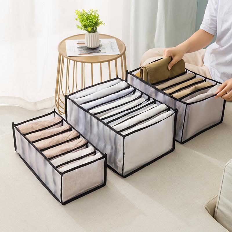 Foldable Mesh Lingerie Organizer: Sock, Bra, and Underwear Drawer Divider Box