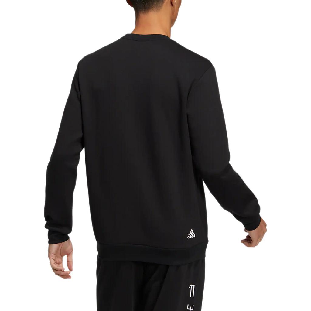 Adidas Sweatshirts Men's Black Crew Neck Moderate Regular HN9019