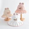 Children's Cute 3D Ears Bucket Hat - Windproof, Sun-Protective, Embroidered Fisherman Style