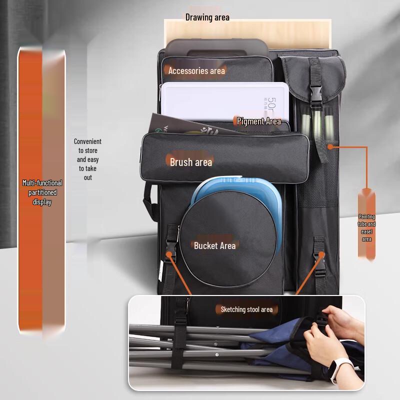 Magritte Multi-functional Art Student Drawing Bag