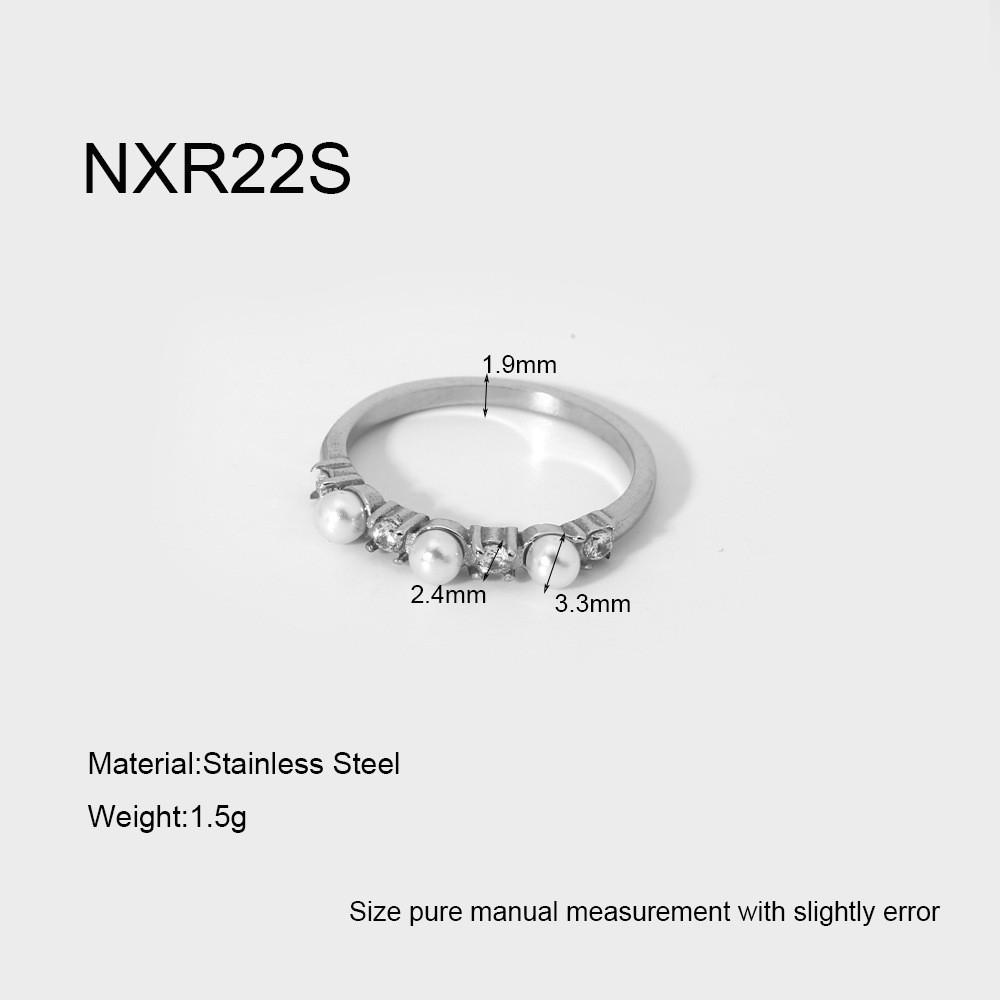 Геометрическое Цветочное Кольцо с Позолотой 18K, Имитацией Жемчуга и Фианитами