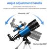 150x Astronomical Telescope 70mm Aperture Refractor Portable Travel Telescope With Phone Adapter Wireless Remote
