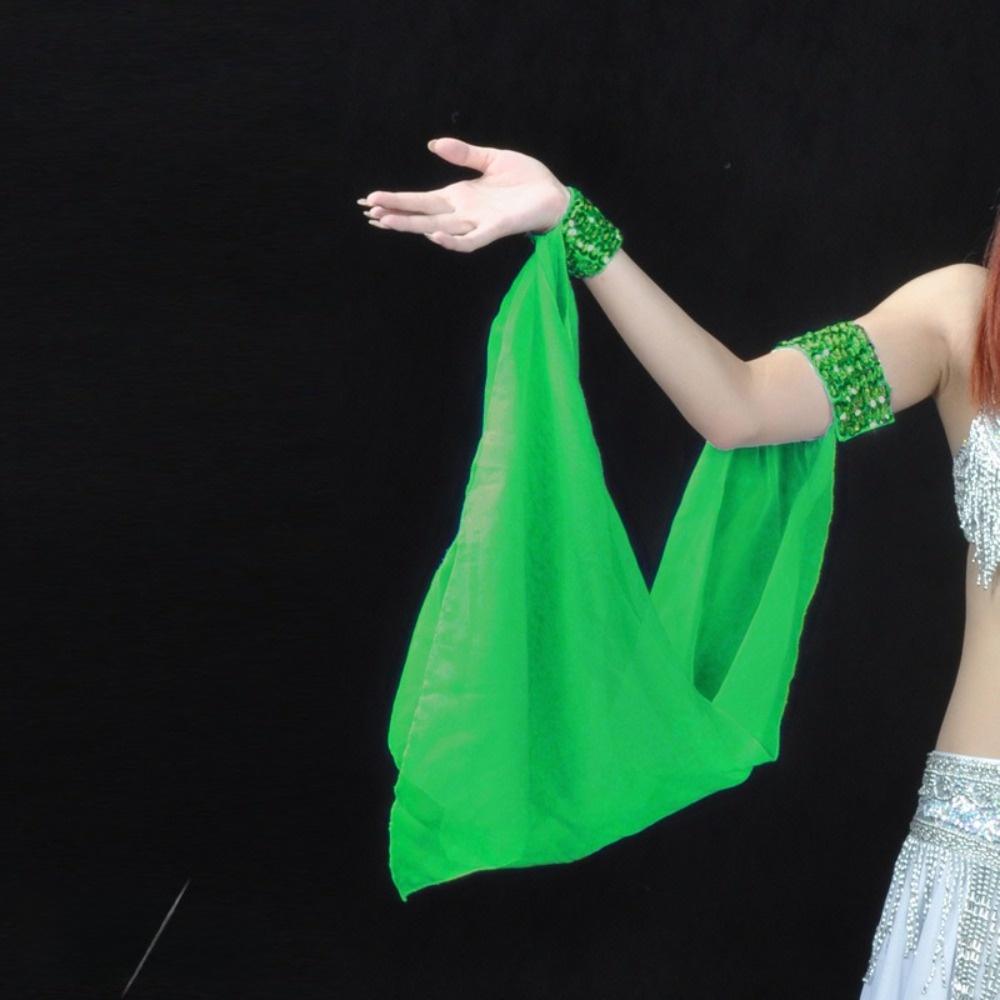 Double Cuff Belly Dance Cuffs Stage Dance Accessories Belly Dance Performance зелёный