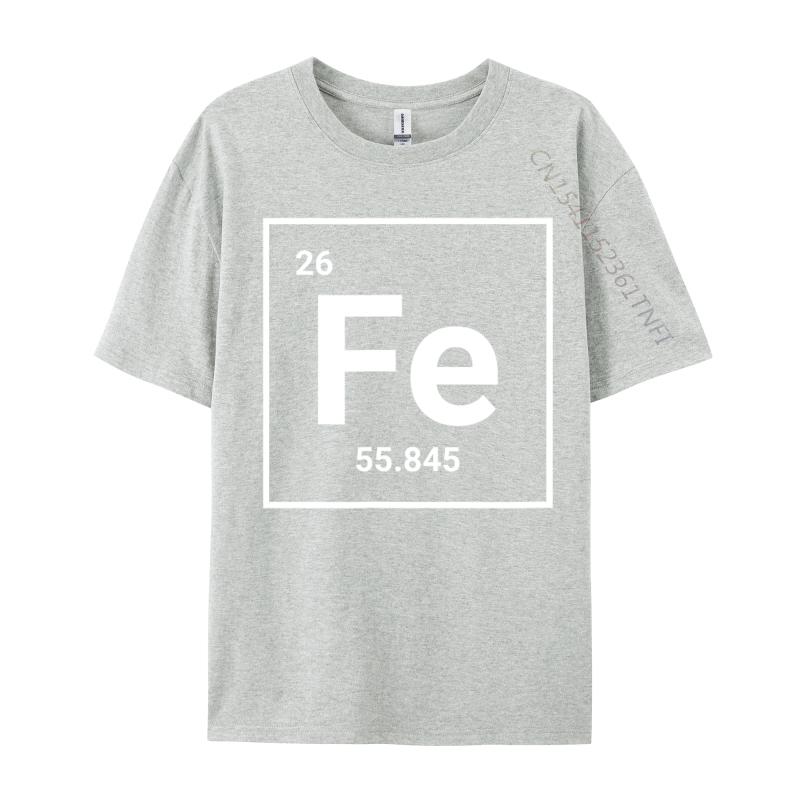 Iron Periodic Table Eleunisexts Sign Fe Tops Tees Pochacco Skeleton Halloween Cotton Crew Neck Unisexs T Shirt Normal
